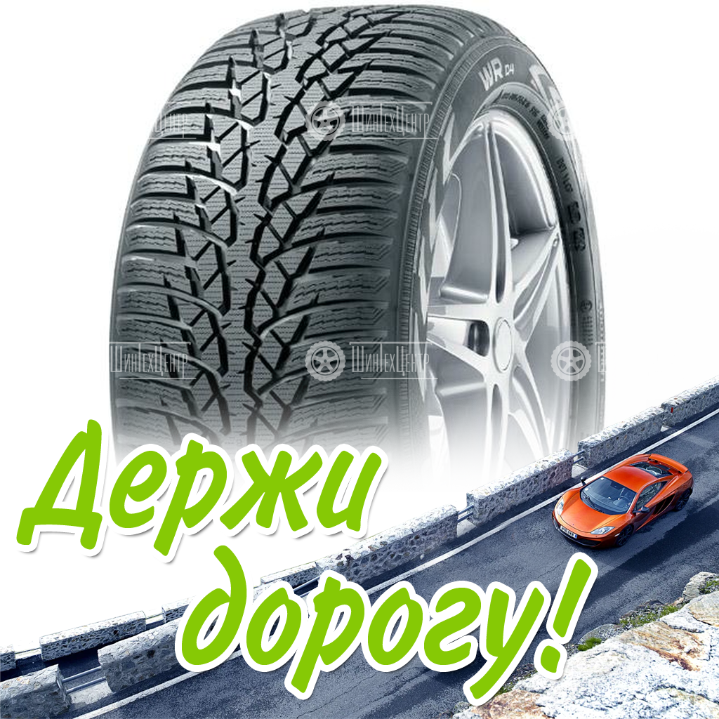 Шины Nokian Tyres 205/55 R16 Wr D4 91T Зимняя для легковых автомобилей и кроссоверов