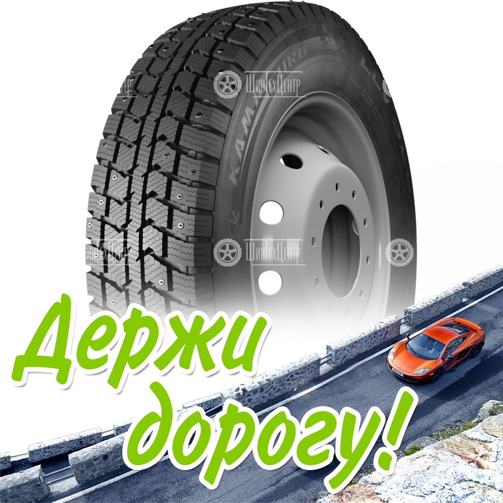 Шина 185/75R16C 104/102R Кама Euro Lcv 520 Шип Зимняя для легковых автомобилей и кроссоверов