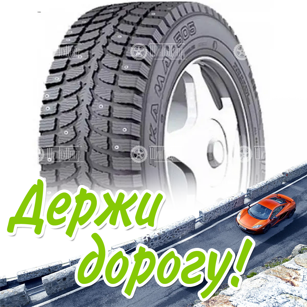 Шина 175/70R13 Нкшз Кама-505 Ирбис 82 T M+S 3Pmsf Зимняя для легковых автомобилей и кроссоверов
