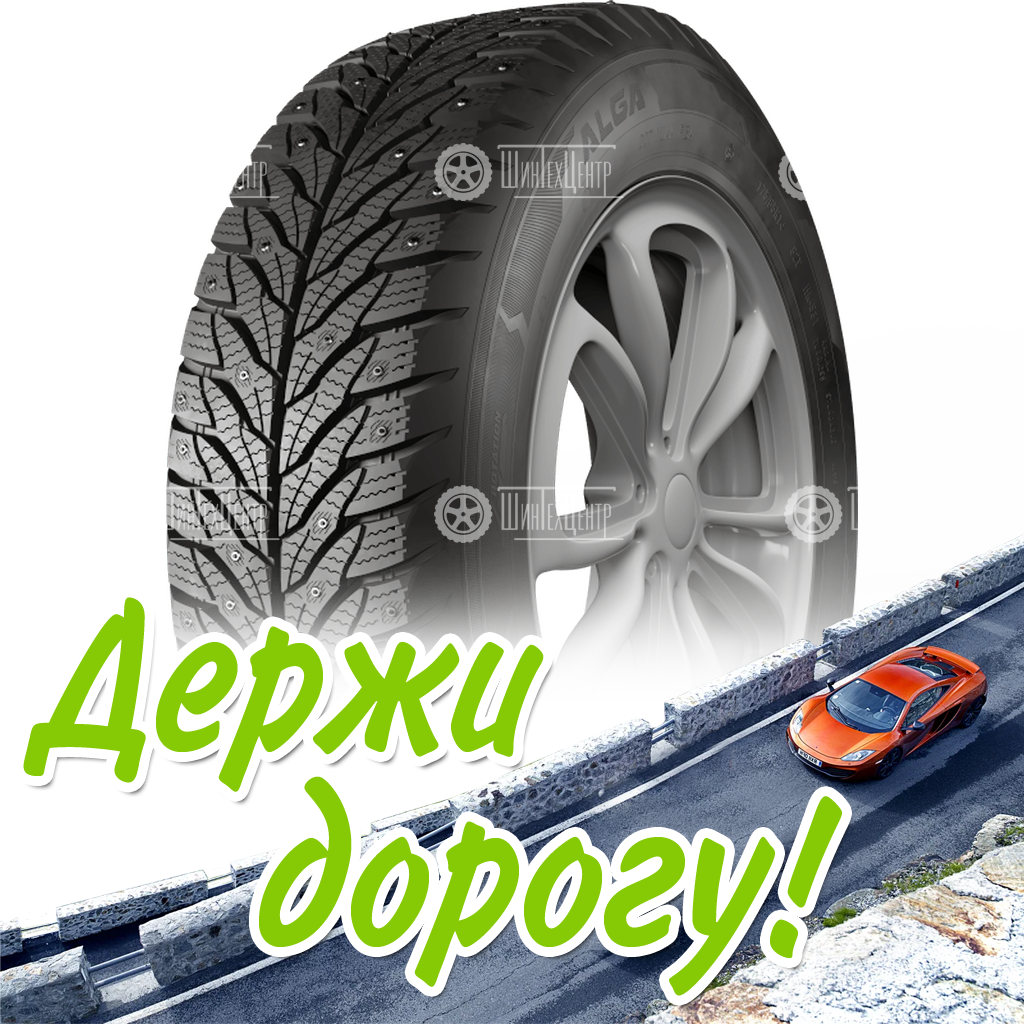 Шина 175/65R14 82T Кама Alga (Нк-531) Шип Зимняя для легковых автомобилей и кроссоверов