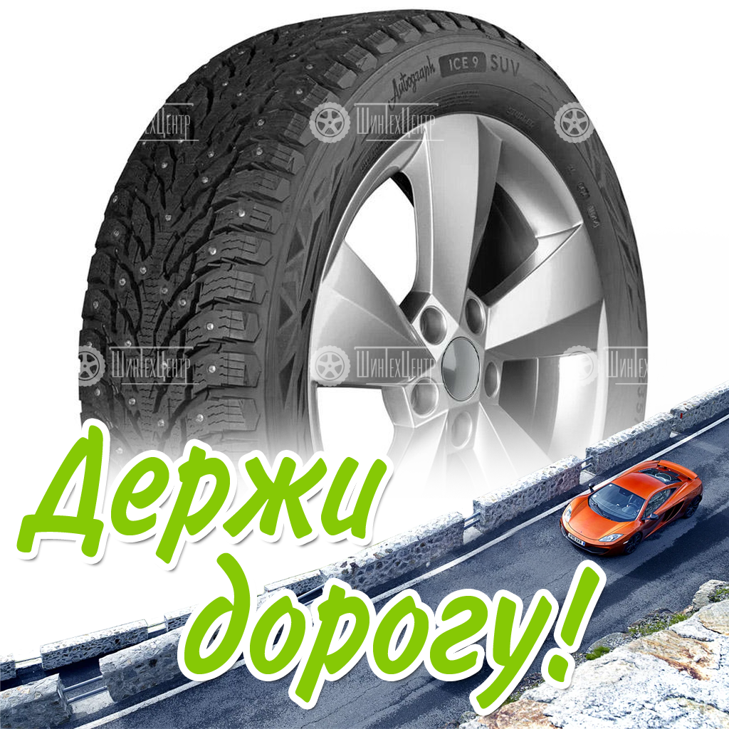 Шины Ikon 265/55 R19 Autograph Ice 9 Suv 113T Шипы Зимняя для легковых автомобилей и кроссоверов